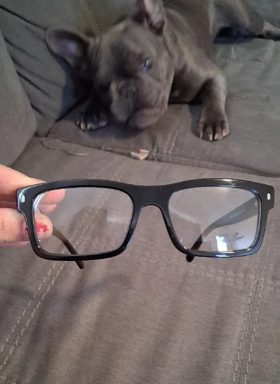 Ray-Ban Black Rectangular Eyeglasses
